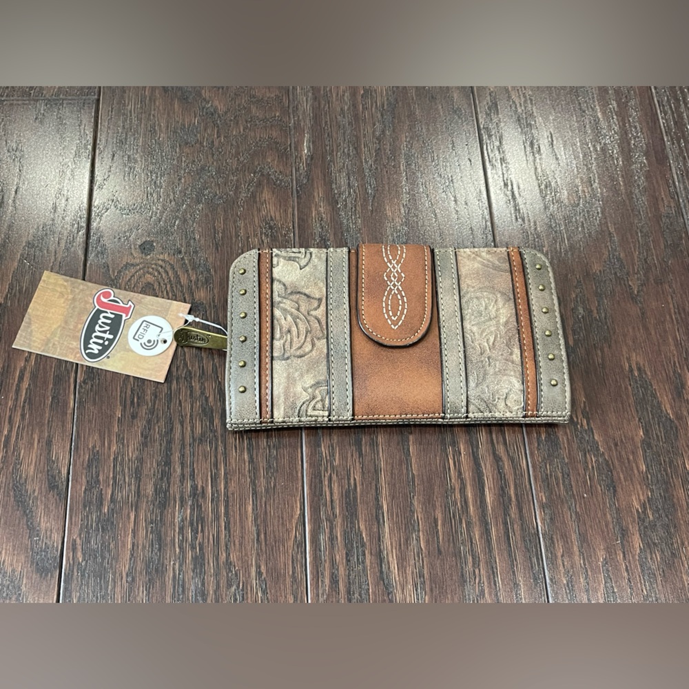 Justin Boots Women Wallet Western Design NEW